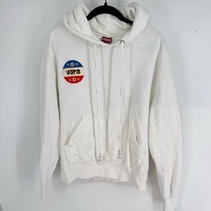 Staud Casual Sweatshirt VOTE Activist Off Duty White Hoodie
